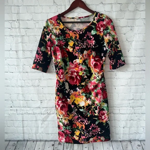 Pink Blush Multicolor Floral cute dress size M - Picture 4 of 11
